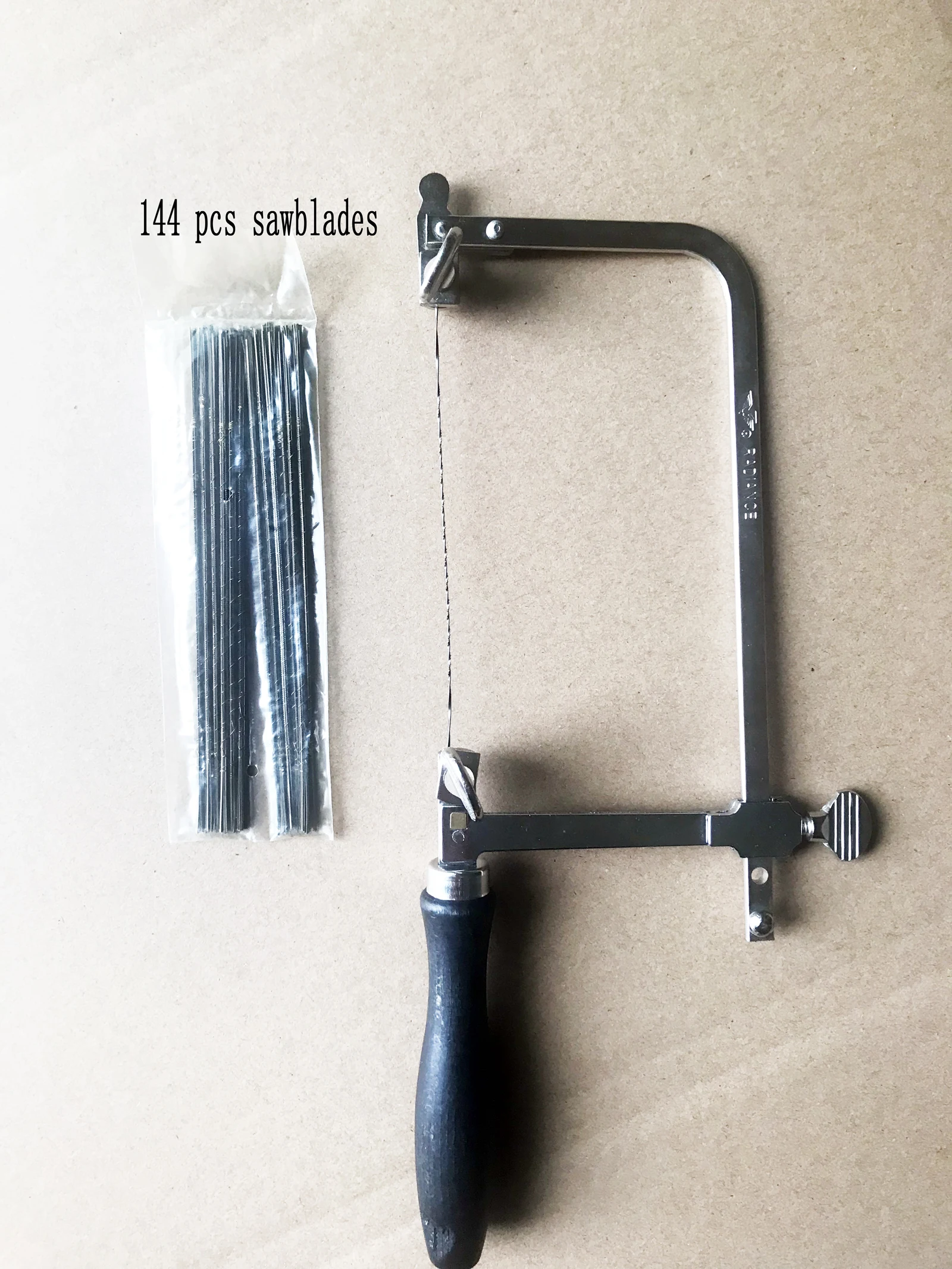 Professional Adjustable Saw Bow with 144 pcs Saw Blade Jewelry Saw