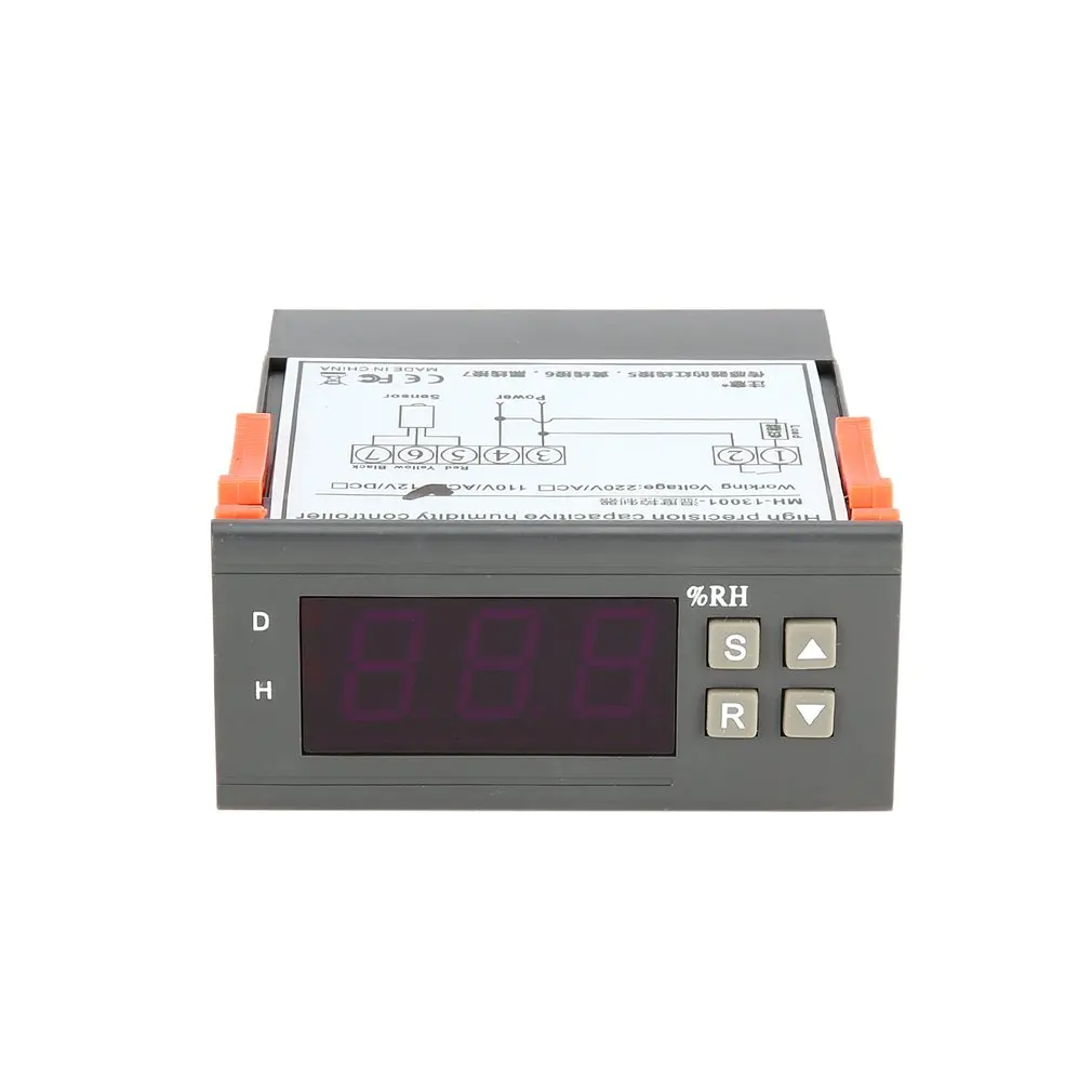 

MTC1000A AC 110V Digital LED Microcomputer Humidity Controllers Hygrometer Dehumidify Switch Relay Hygrostat 0-99%RH Control