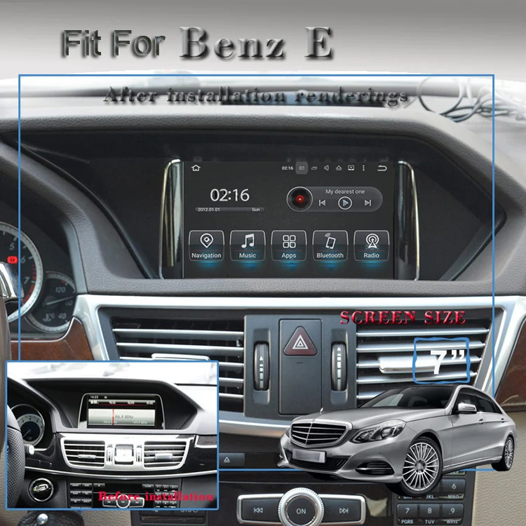 Android 9 0 автомобильный dvd gps навигационный плеер для Mercedes Benz E class W212 E300 2008 2015 аудио