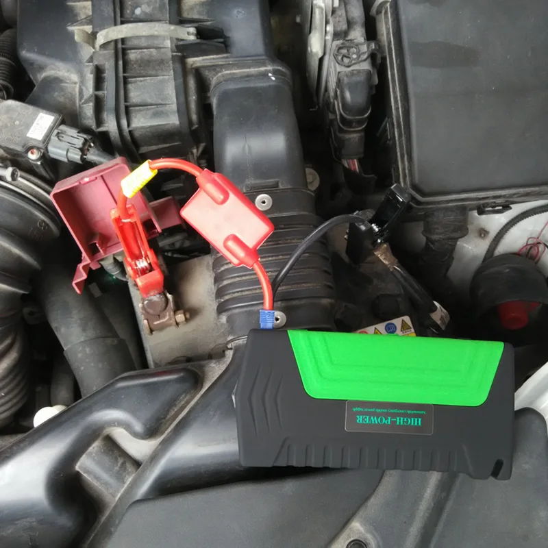 LUNDA High-capacity Car jump starter Mobile Devices digital products power bank charger pack for auto vehicle starting TM15green