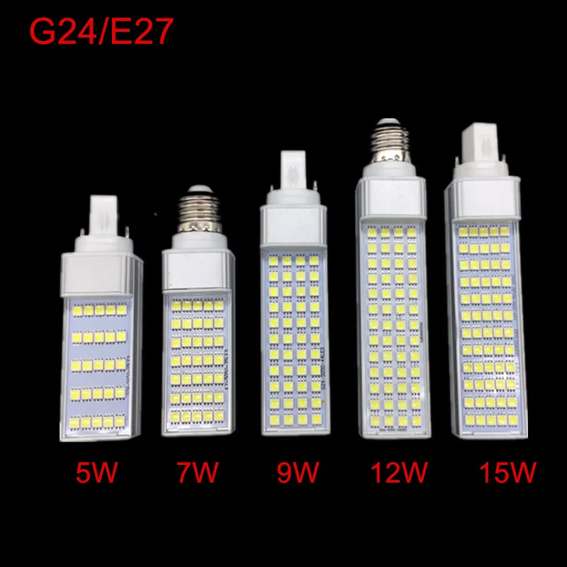 Светодиодный светильник 5 Вт 7 9 12 15 E27 G24|lamp light|15w e27light smd |