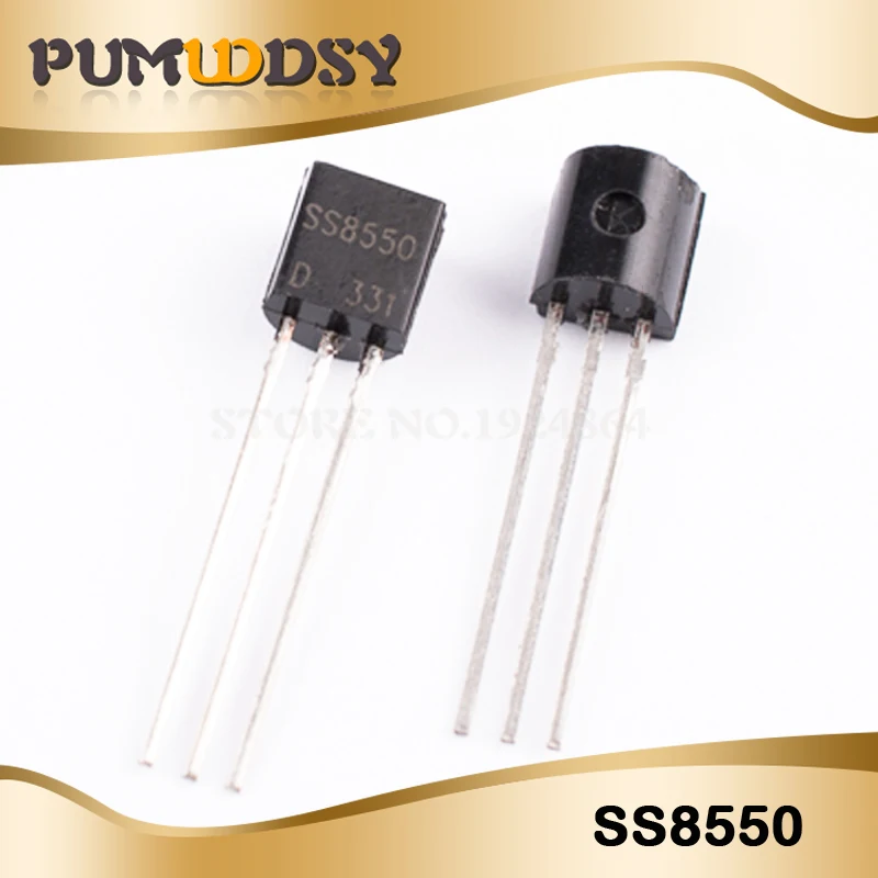 

100pcs 50PCS SS8050 + 50PCS SS8550 TRANSISTOR NPN PNP TO-92 IC