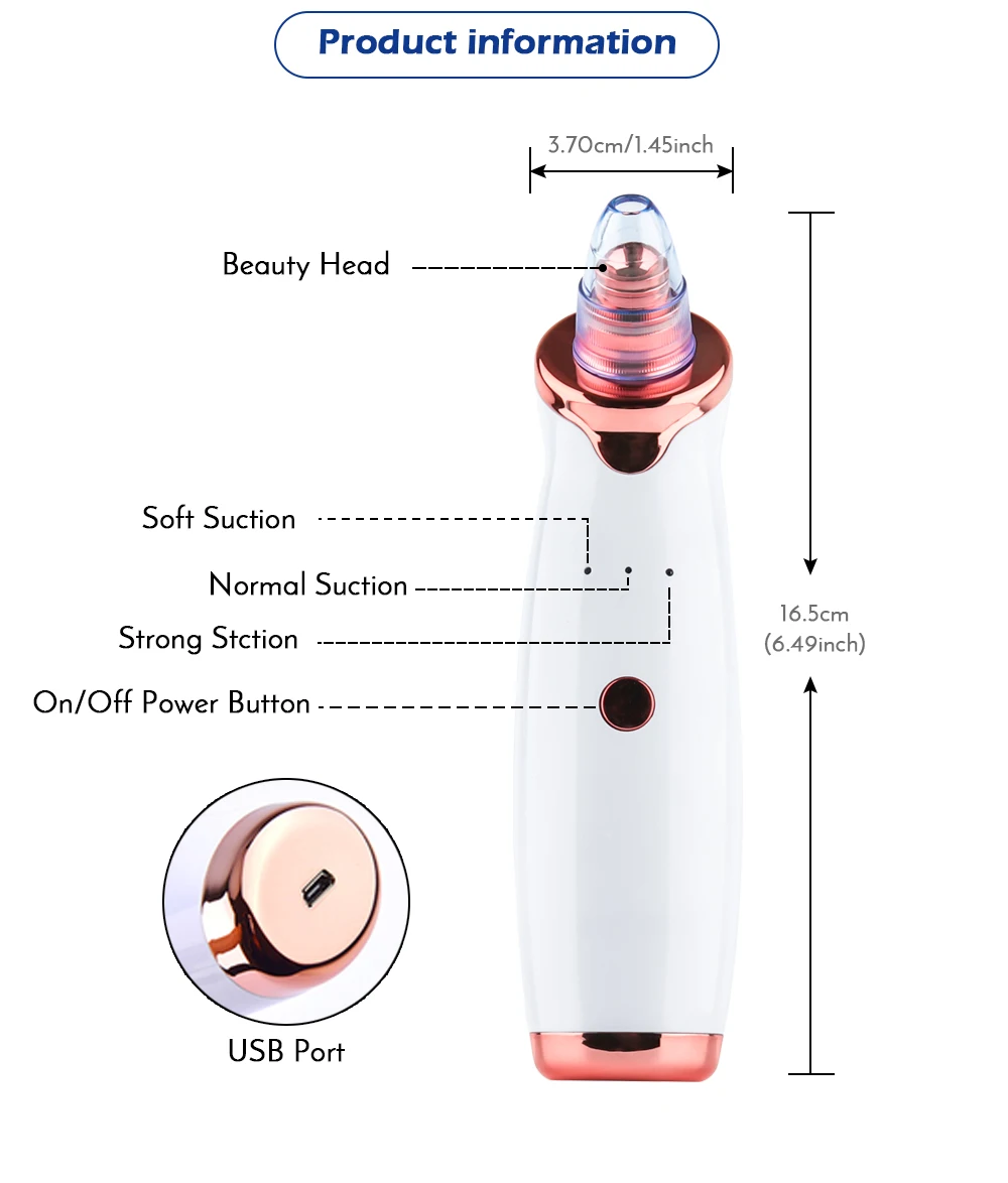 Средство для удаления угрей для лица, глубокое очищение пор, Удаление прыщей, вакуумное всасывание, спа алмазное средство для ухода за кожей