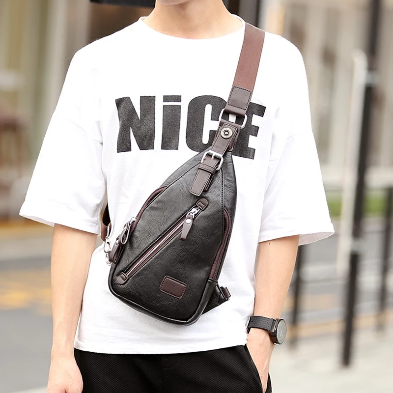 

Tidog Han edition oblique satchel fashion chest bag