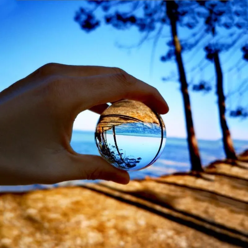 

6/7/8CM Magic Crystal Ball Quartz FengShui Photography Glass Crystals Craft Travel Take Pictures Home Decorative Balls Gift