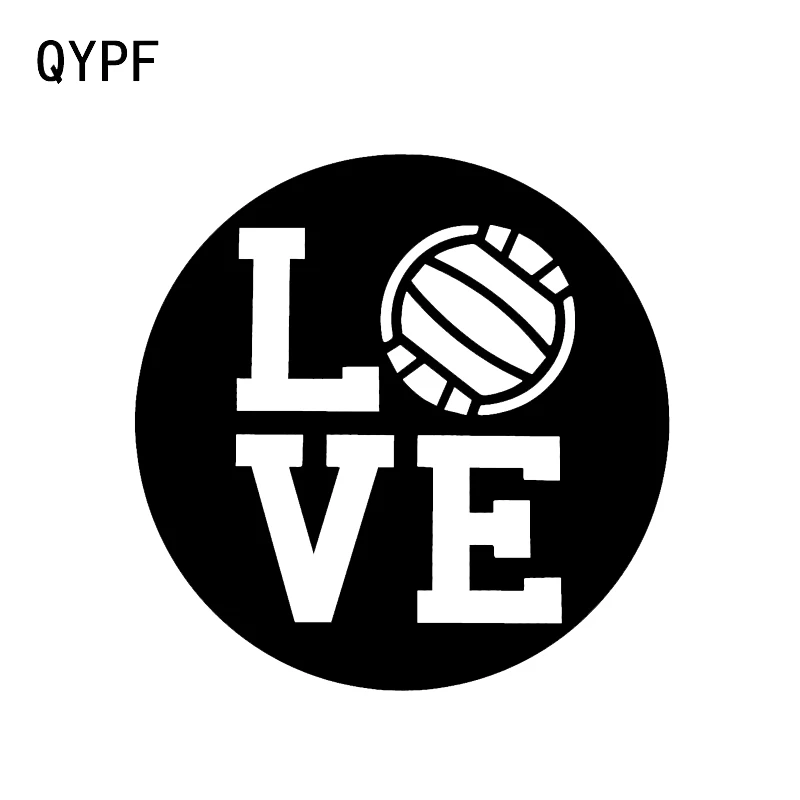 QYPF 13 9*13 9 см пляжный волейбол любовь Декор Автомобильные наклейки аксессуары