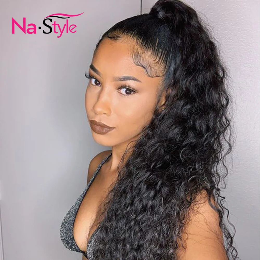 kinky curly ponytail 360 lace wig 360 lace frontal wig pre