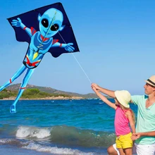 55 дюймов X 37 дюймов чужой кайт для детей и взрослых больших легко летать кайт с строку и ручка для Для детей Высокое качество