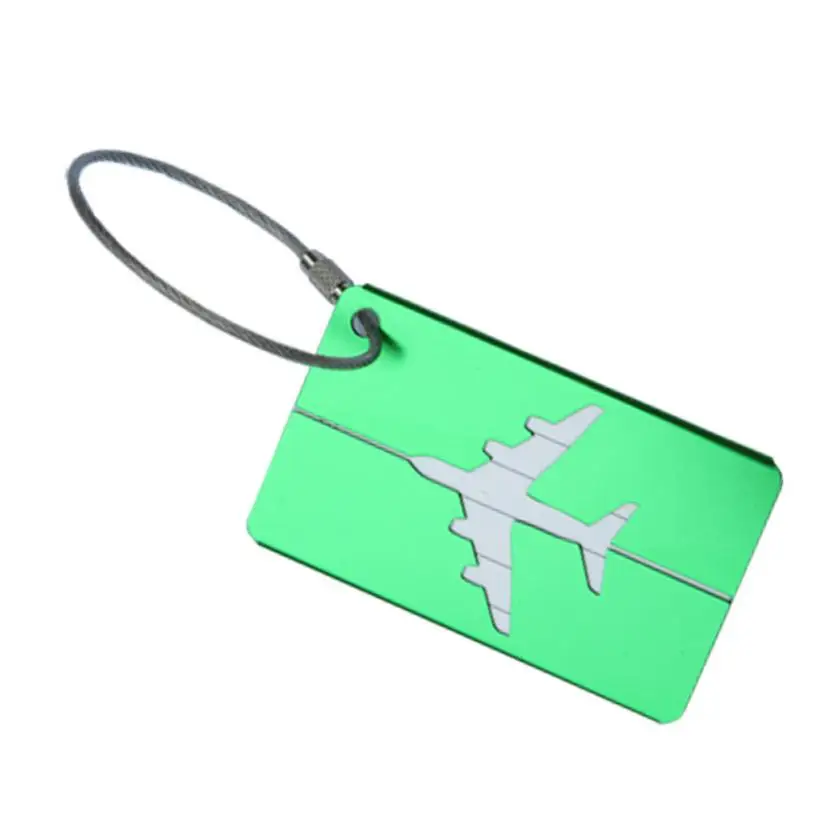 MA 29 Быстрая Самолет форма квадратная бирка для багажа багаж проверенный посадочные Лифты - Цвет: Зеленый