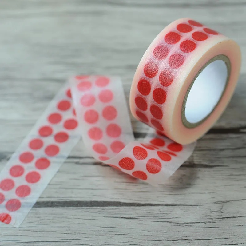 Free shipping Beautiful masking washi tape/20mm*10m*2rolls red dot