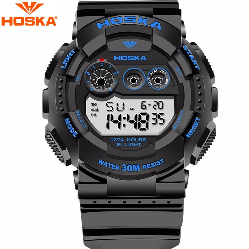 

Kids Sports Watch Luxury Design Children LED Digital Watch Boys Digital-Watch Outdoor 30M Waterproof Multifunction Wristwatches