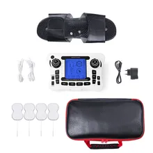 Dual channel pain relief nerve muscle tens electro stimulator body therapy massager physiotherapy apparatus foot massage slipper tens unit dual channle output tens ems digital therapy pain relief electrical nerve muscle stimulator with gloves and slipper