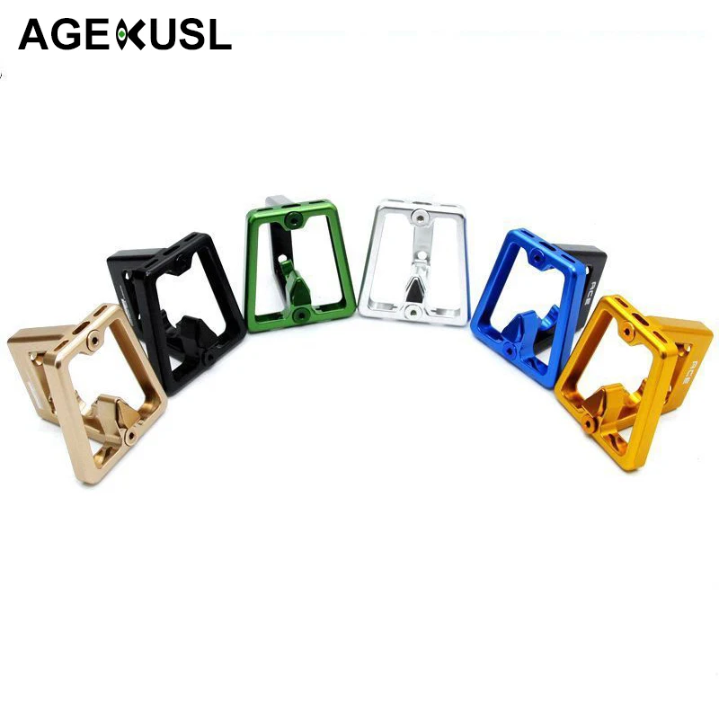 

AGEKUSL Bicycle Bag Racks For Brompton Bike Bicycle Bag Cargo Rack Front Carrier Block CNC 57g Super Light Bike Part Accessories