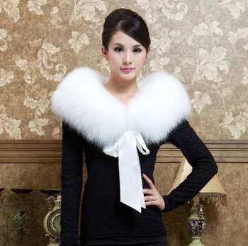 

SUPER LUXURY LARGE SIZE WOMENS STYLSIH SOLID WHITE GENUINE FOX FUR SCARF SHAWLS LADIES REAL RACCOON FUR WRAPS STOLES WITH TAPS