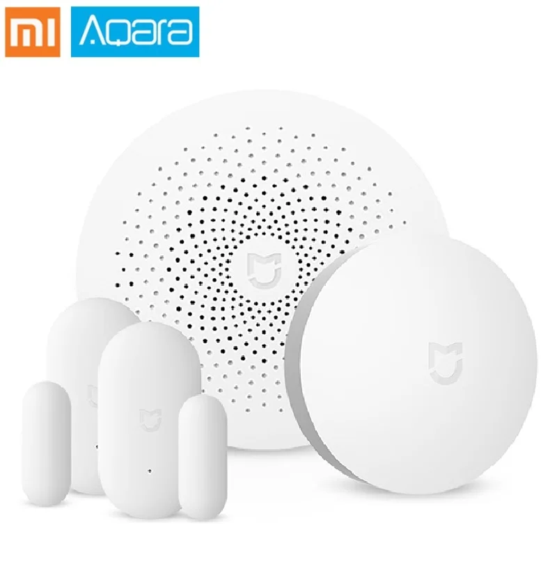 

Original Xiaomi 5 in 1 mijia Smart Home Aqara Security Set Multifunctional Gateway Remote Control Window Door Sensor Set Switch