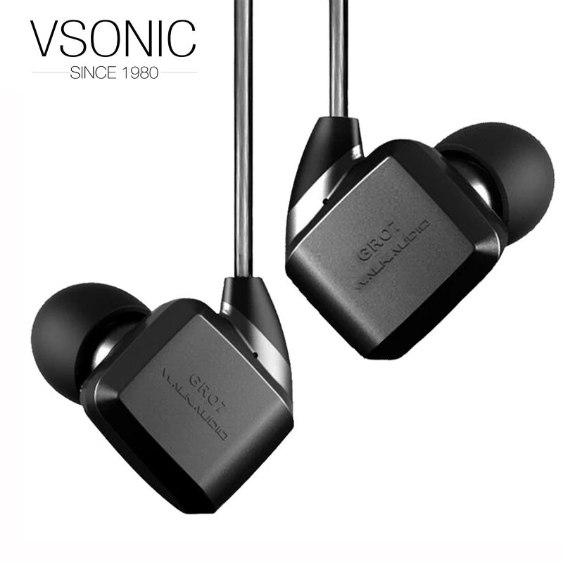 VSONIC NEW GR07 BASS Dynamic Noise Isolation HIFI In Ear Earphones