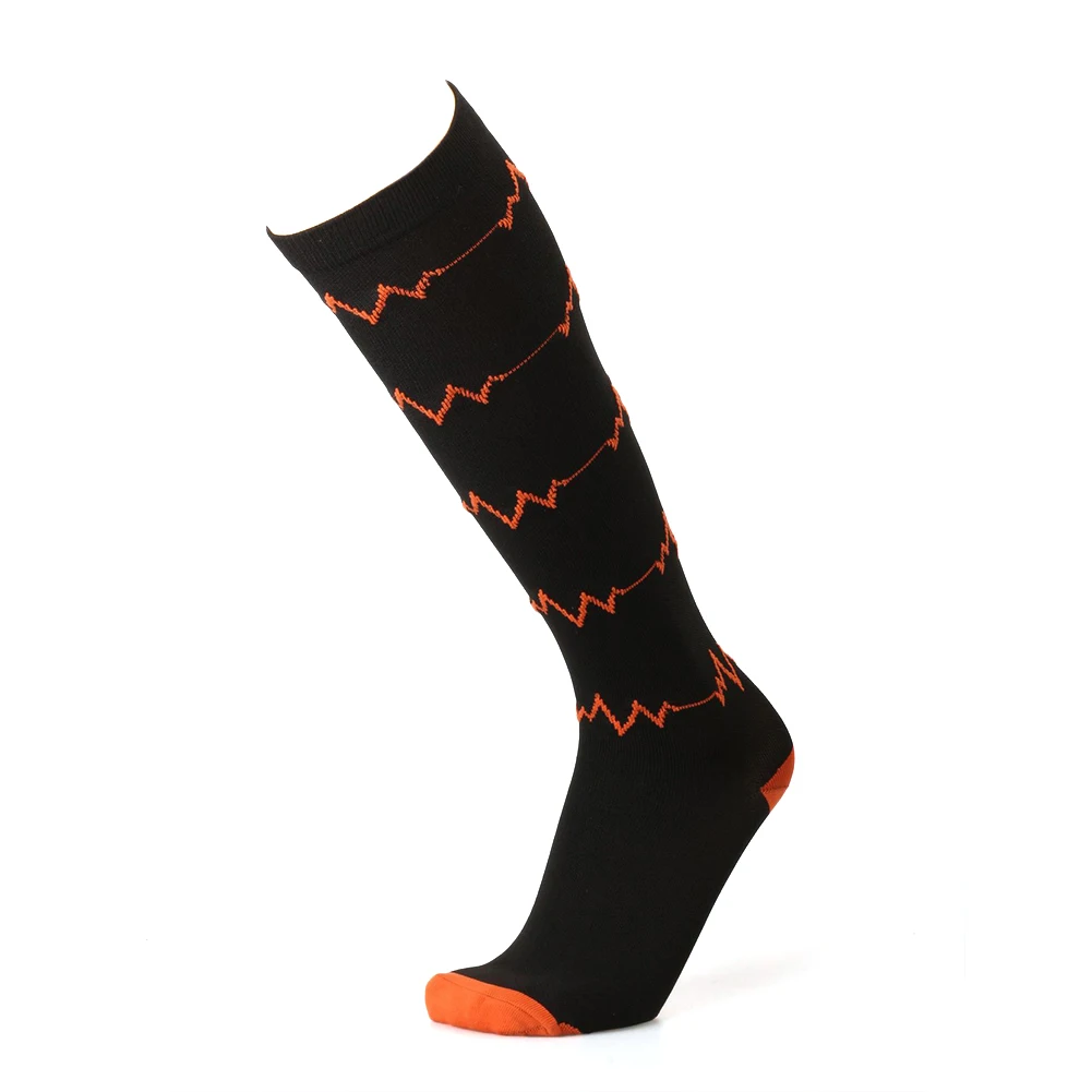 Мужские и женские леггинсы, поддерживающие носки, мужские носки для бега, высокие Компрессионные носки, дышащие быстросохнущие носки