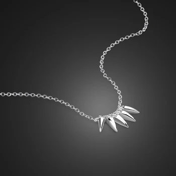 

Romantic Women Accessories Hot Fashion 100% 925 sterling silver Necklace Ivory tassel Pendant Chocker Wholesale silver jewelry