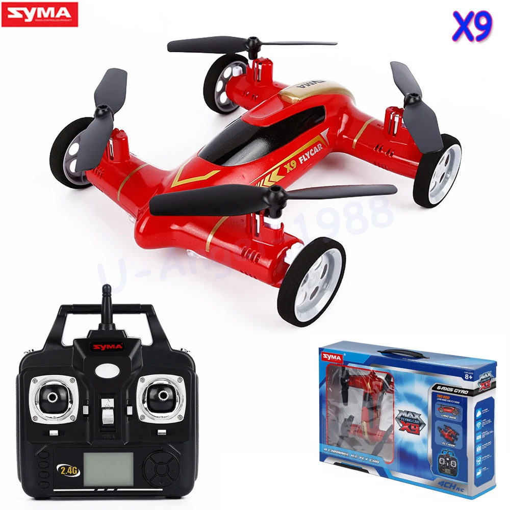 Syma X9 Fly Car 2.4G 4CH Remote Control RC Quadcopter Helicopter Drone Land / Sky 2 Function in