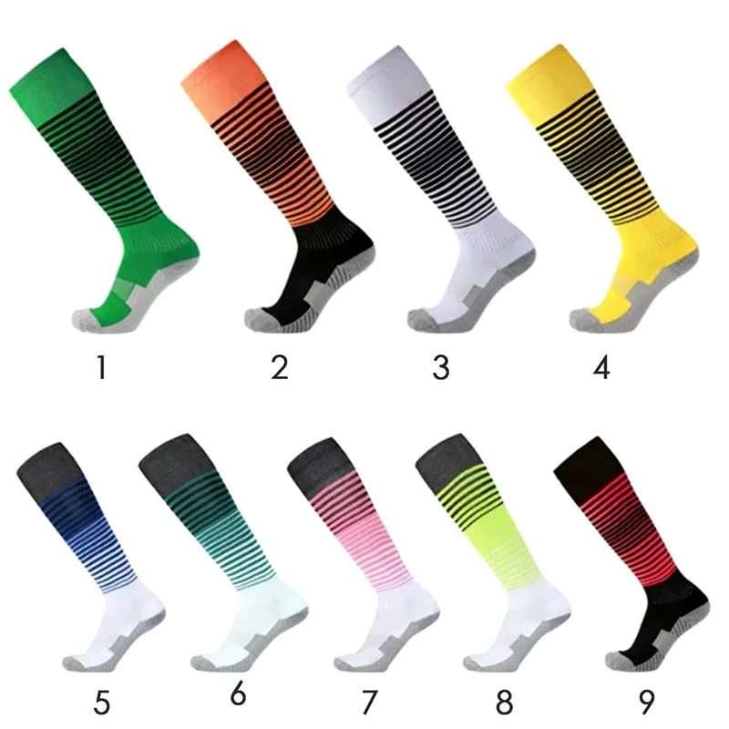 Men Soccer Baseball Socks Football Basketball Sport Over Knee High Sock Stocking on Aliexpress
