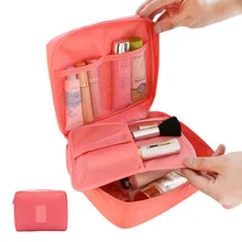 QIUYIN Solid Color Square Storage Bag Wholesale Custom Travel Wash Bag Waterproof Cosmetic Storage Bag Ladies Makeup