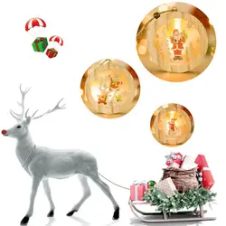 Для дома светодиодный Деревянный светильник Рождественская игрушка орнамент праздничный декор для сада Рождество в кулон и капли