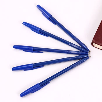 

15PCS New Plastic Pens Simple 0.7mm Blue Refill Ballpoint Pens Student Office Writing Stationery School Banquet Supplies