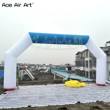 Дешевые синий и белый надувные начало финиша, Спорт/арки рекламы, racing арки для продажи