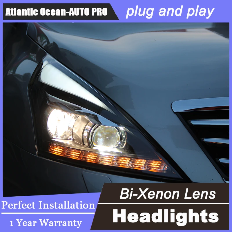 Автостайлинг для Nissan Teana светодиодный ные фары 2008-2012 Altima светодиодные линзы DRL