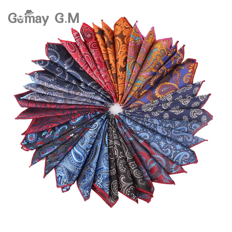 Jacquard Flower Pattern Wedding Men's Pocket Square Handkerchief