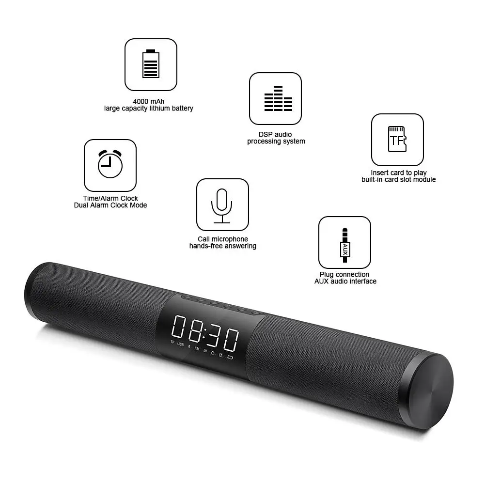 Многофункциональный Bluetooth басовый Динамик LP C18 Hifi Soundbar дома Беспроводной