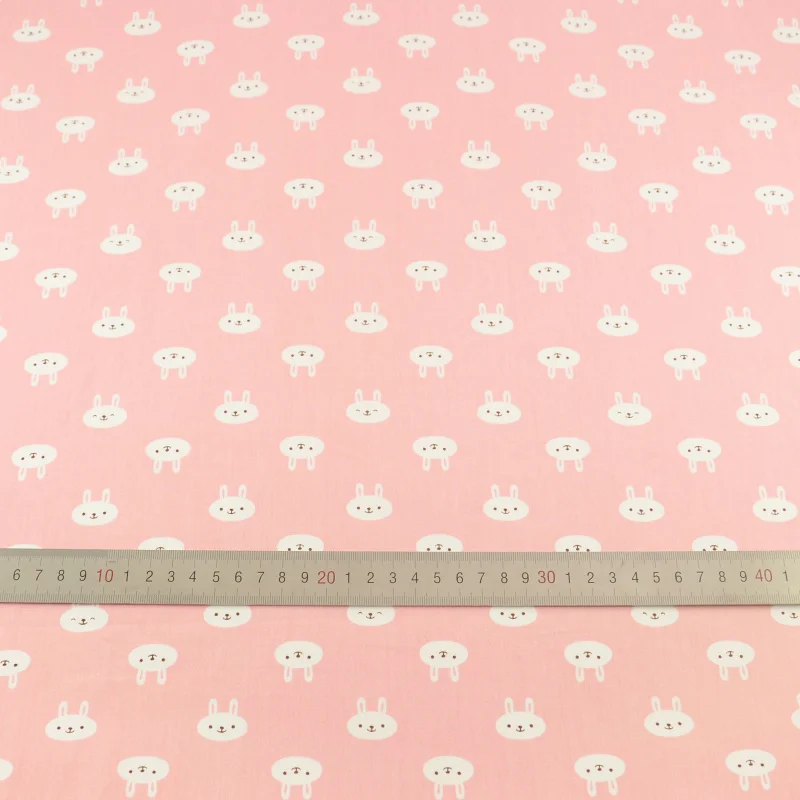 Teramila ткани Tecido Лоскутные постельные принадлежности декоративная ткань розовый кролик хлопок ткань лоскутное шитье домашний текстиль швейная ткань Ремесленная