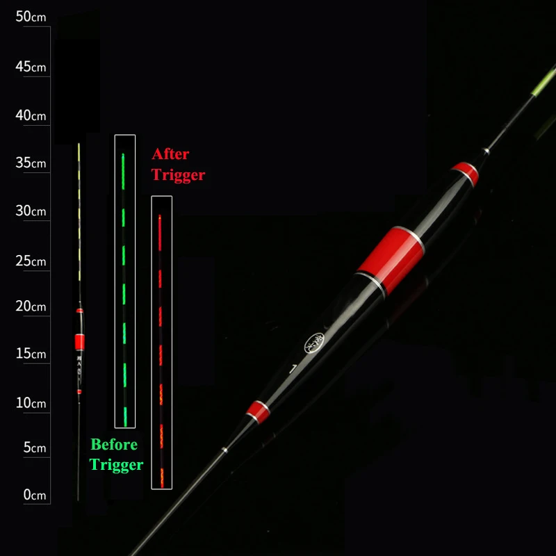 Luminous Smart LED Fishing Float High Sensitivity Alarm Fish Bite Color Change Electronic Buoy Fish Floating Bobber Stick CR425