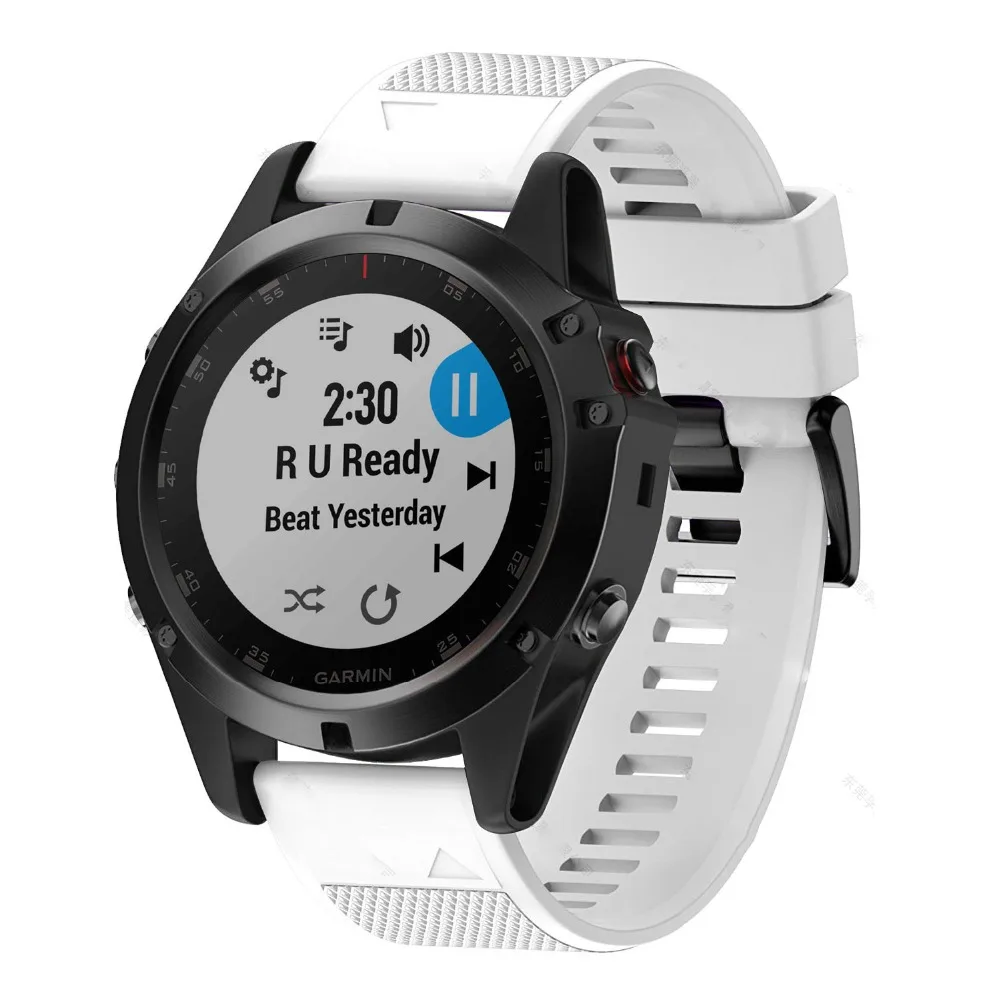 FIFATA 20 мм 22 мм 26 мм смарт часы ремешок для Garmin Fenix 6X/6/6S Pro/5X/5/5s Plus gps часы цвет силиконовый заменить браслет