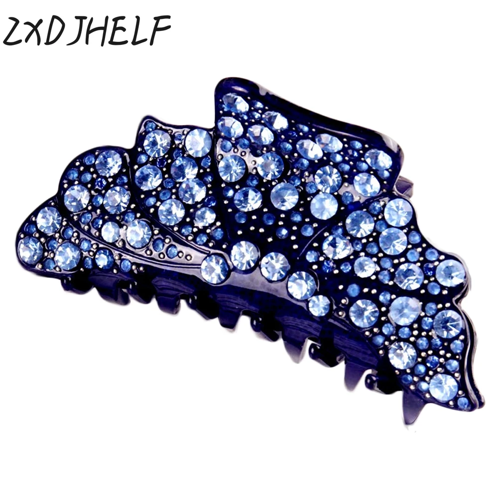 

ZXDJHELF Brand 6 Candy Colors Hair Claw Fashion Acrylic Barrettes Headwear Accessories For Women Simple Crab Clamp F136