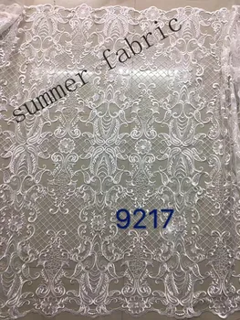 

New Arrivals African Lace Fabric 2017 African French Lace High Quality Embroidery African Tulle Lace Fabric For Wedding