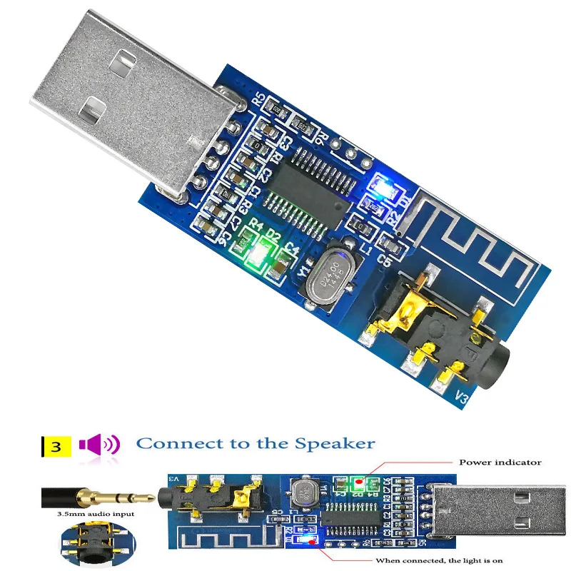 Dc 5V USB Bluetooth 4 0 аудио приемник модуль беспроводной звуковой DIY динамик для ПК