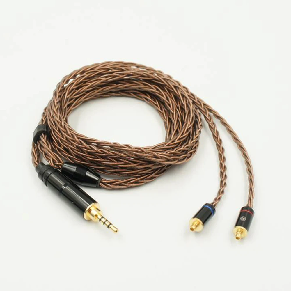 

LZ Earphone Cable MMCX 8 Core 6N Single Crystal Copper Audiophile Earphones IEMs Upgrade Cable Balanced Version 2.5mm