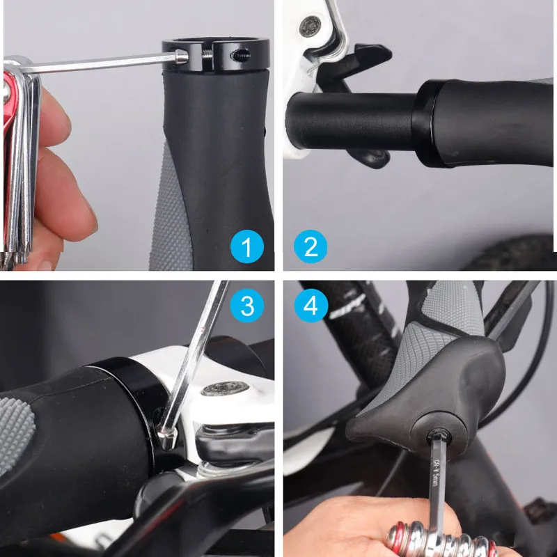Comfy Bicycle Grips TPR Rubber Integrated MTB Cycling Hand Rest Mountain Bike Handlebar Casing Sheath Shock Absorption