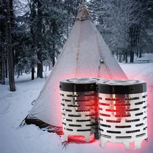 Мини-обогреватель Дальний инфракрасный наружный альпинистский зимний туристический инвентарь теплее нагревательная плита походные палатки Аксессуары