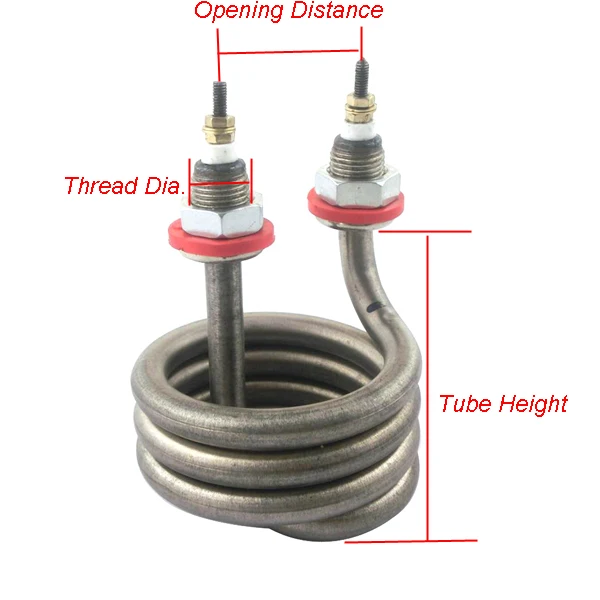 Дистиллированный электрический элемент водонагревателя запасные части для кипения воды и диспенсер нагреватели 304 нержавеющая сталь 2500 W 3000 W 4500 W