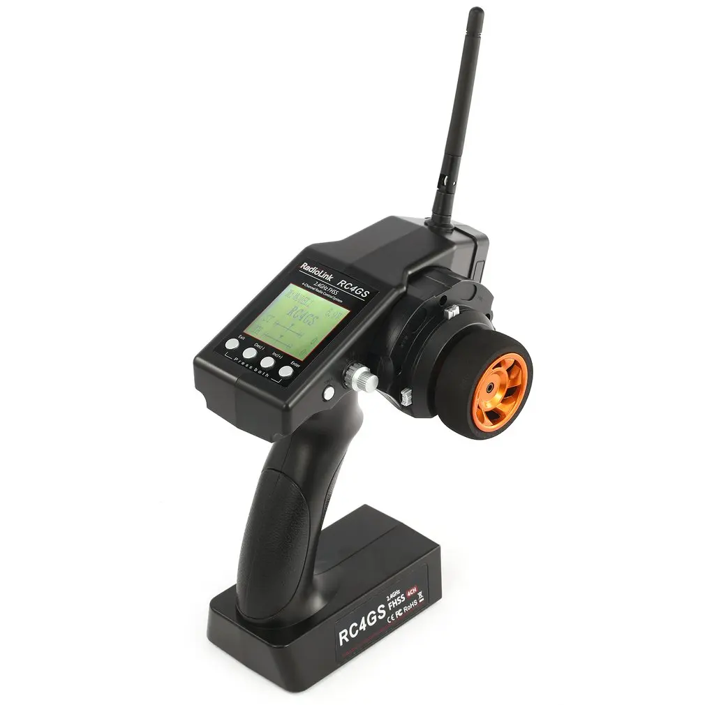 

RadioLink RC4GS 2.4G 4CH 400M Distance Remote Controller Transmitter + R6Fg Gyro Inside Receiver for RC Car Boat Model Toy Parts