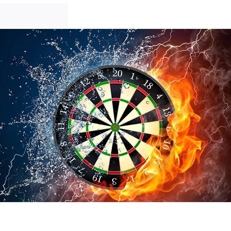 

H1480 mosaic diamond painting,mosaic diamond painting,5d diy diamond painting dartboard water and a flame