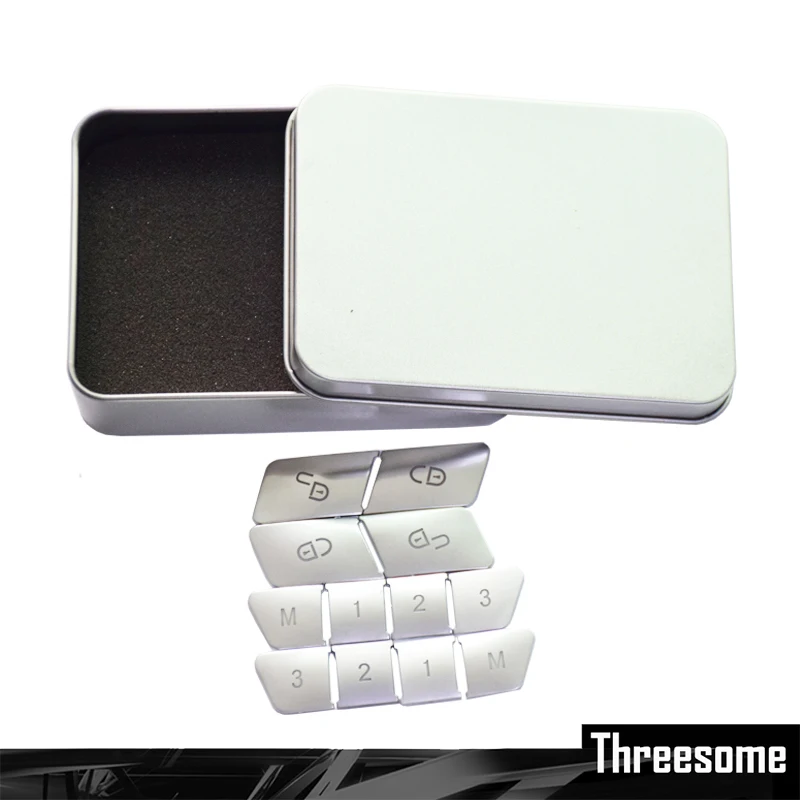 

SRXTZM Car Door Memory Seat Lock Unlock Adjust Switch Button Cover Trim Sticker For Mercedes Benz CLA/GLA/GLK/GLE/CLS/GL/ML 12pc