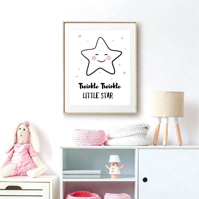 little star poster print kids room decor