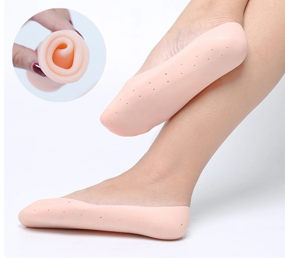 Sunvo силиконовые носки с гелевой подошвой мягкая защита для Для женщин Для мужчин которого сухой твердой, потрескавшейся кожи плавное увлажнение носка стельки колодки