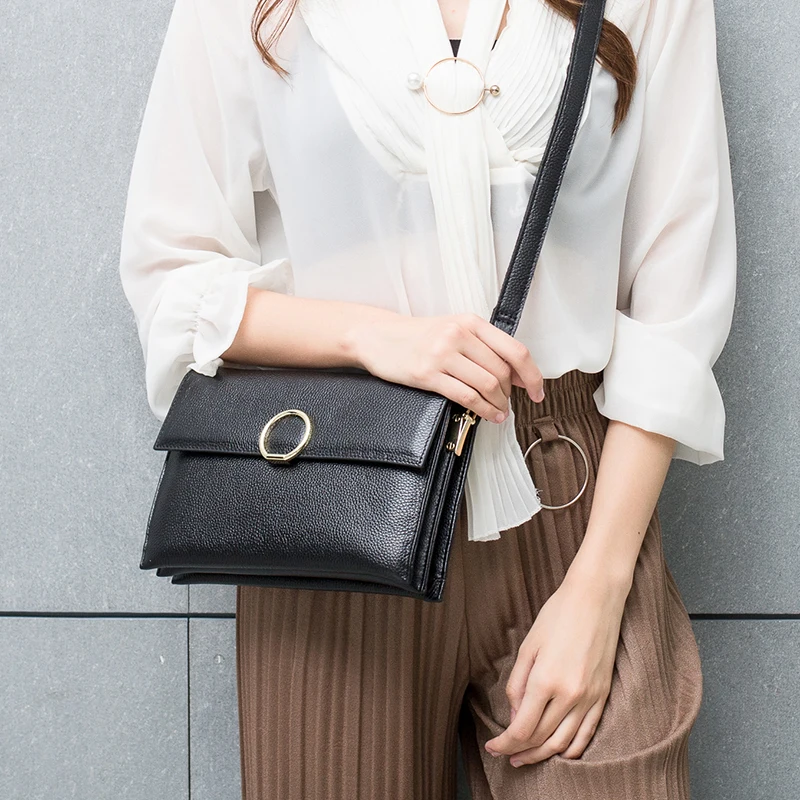 

Designer Genuine Leather Small Shoulder Bags Casual Evening Party Clutch Women's Handbags Female Envelope Crossbody Women Bag