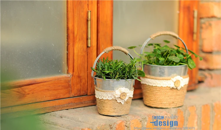 Metal Pot Garden Vintage Contryside (6)