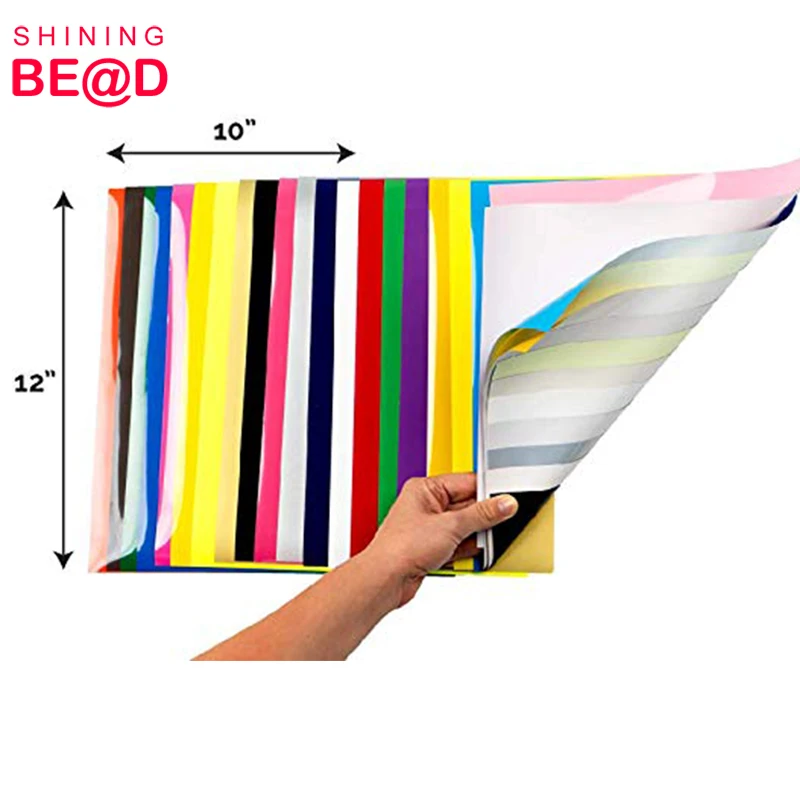 Red HTV Heat Transfer Vinyl 12x10inch 5 Sheets Pack-Iron On Vinyl HTV on t-Shirt Bundle Assorted Pack Iron on HTV Vinyl for Silhouette Cameo Cricut or Heat Press