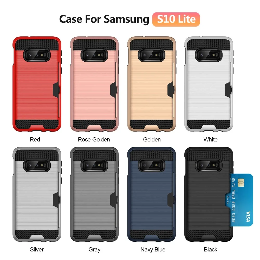 Чехол для Samsung Galaxy S4 S5 S6 S7 Edge S8 S9 S10 Plus гибридный защитный чехол Note 9 8 A6 A8 карт |